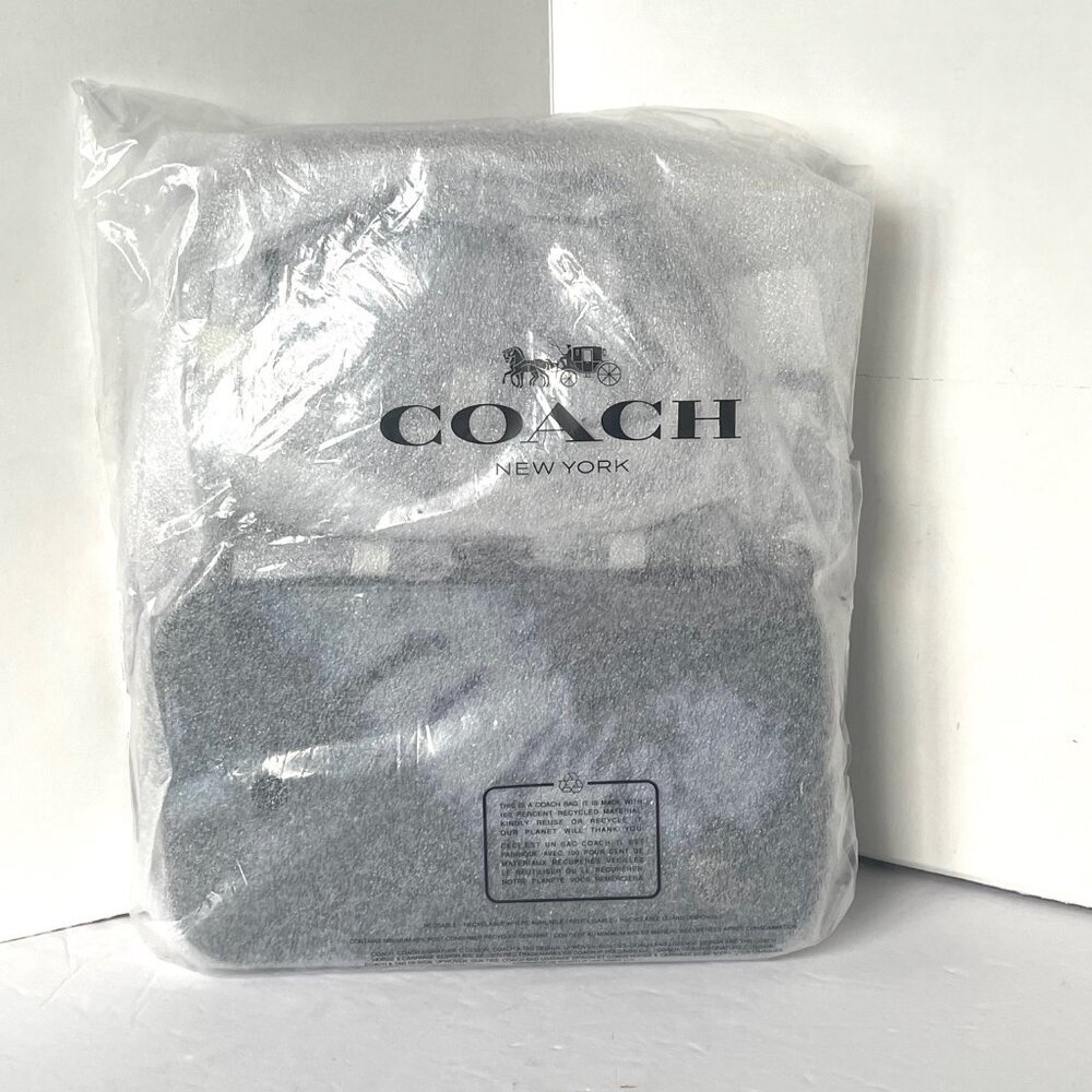 Coach Charter Tie Dye Slim Crossbody Blue Leather Sling Bag CU208 - Picture 5 of 12